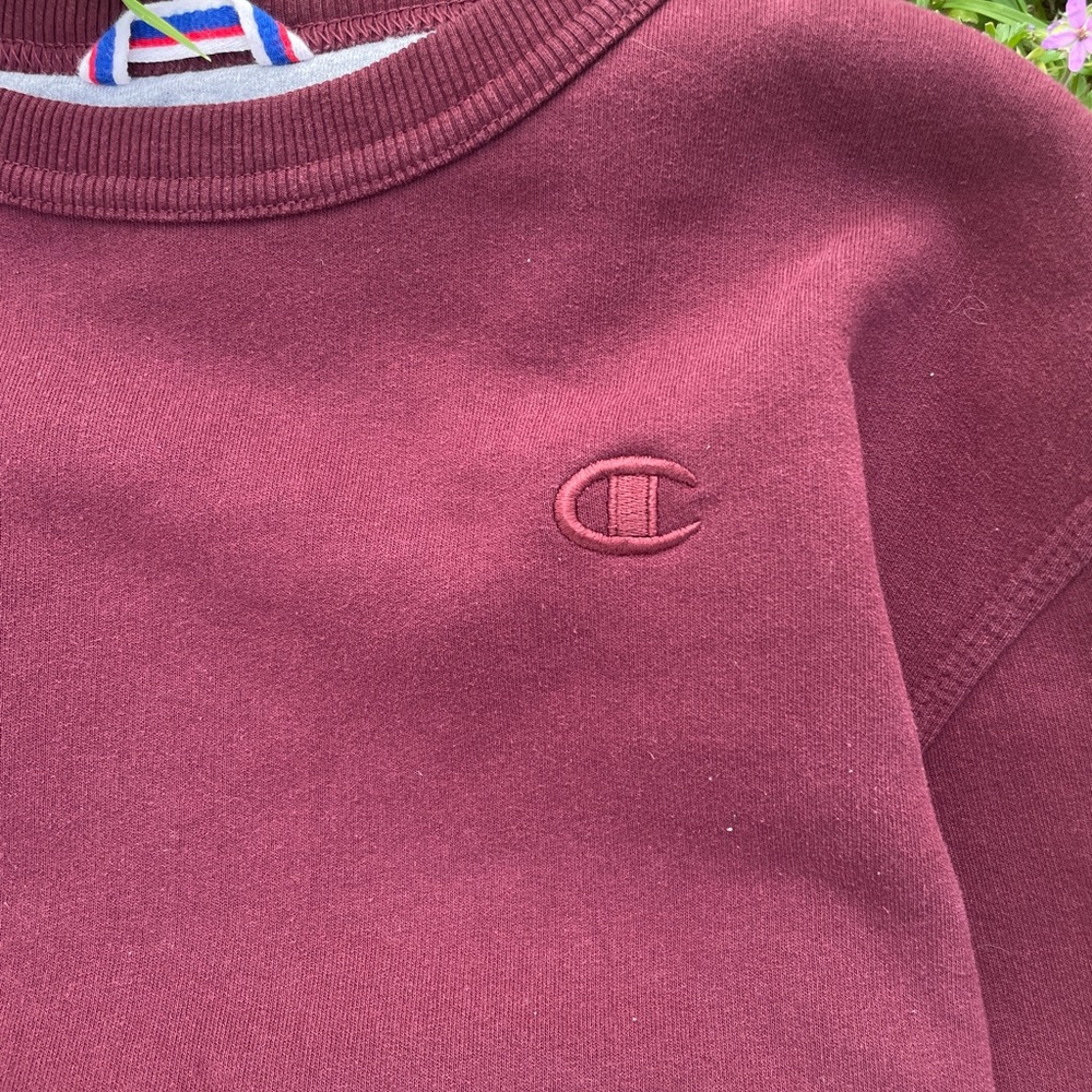 Champion Maroon Sweatshirt Mens Small